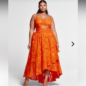 Fashion to Figure Aria Hi-Lo Floral Dress